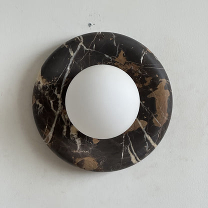 Orli Black Marble Sconce