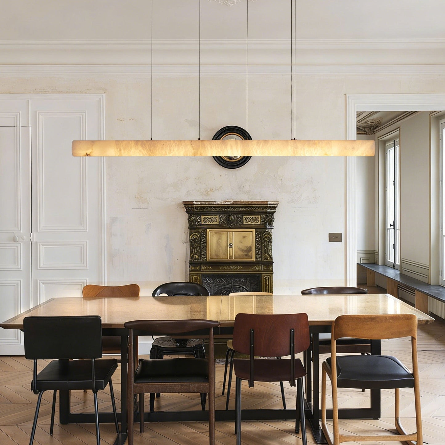 Halima Linear Alabaster Chandelier