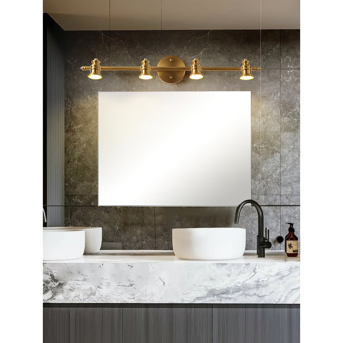 Halophane Brass Wall Lamp