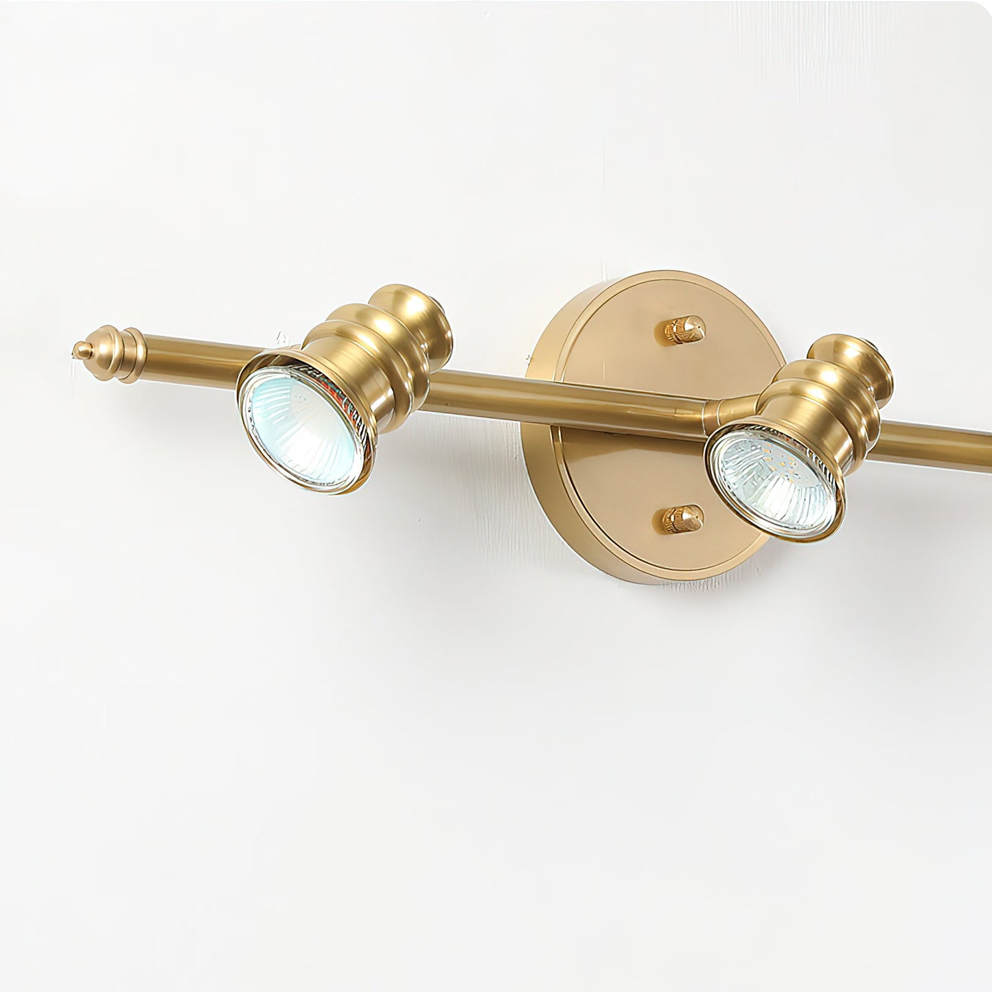 Halophane Brass Wall Lamp