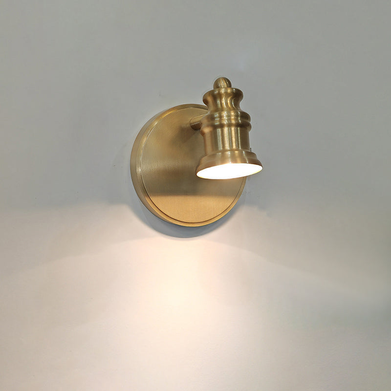 Halophane Brass Wall Lamp
