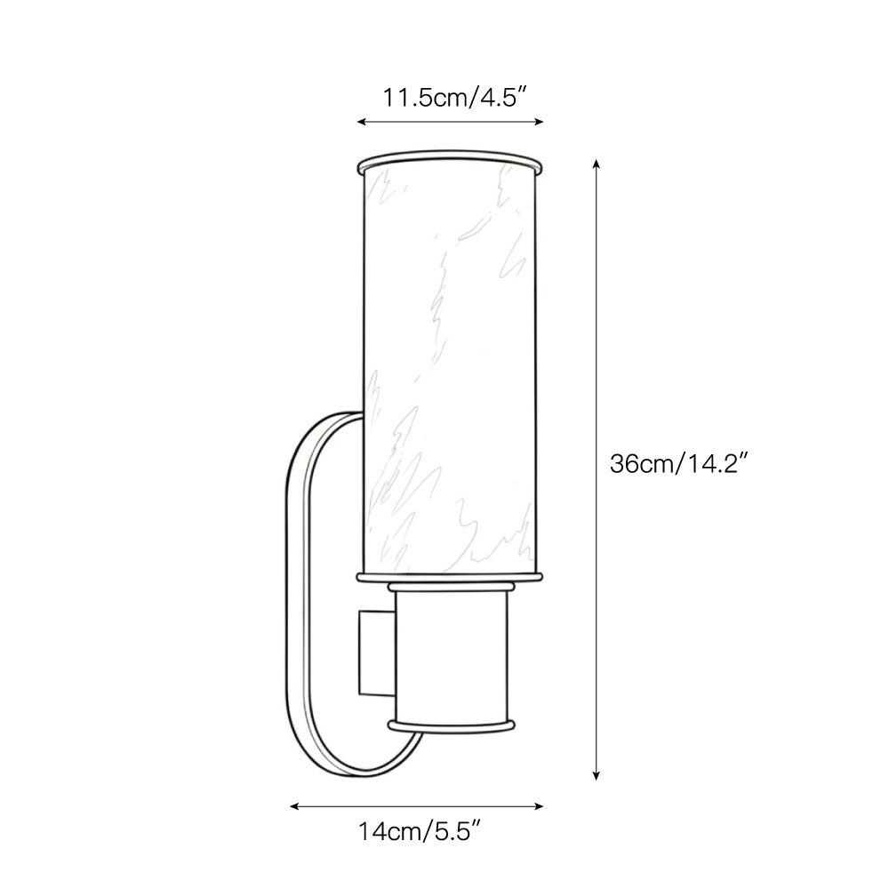 Harlin Vertical Alabaster Sconce