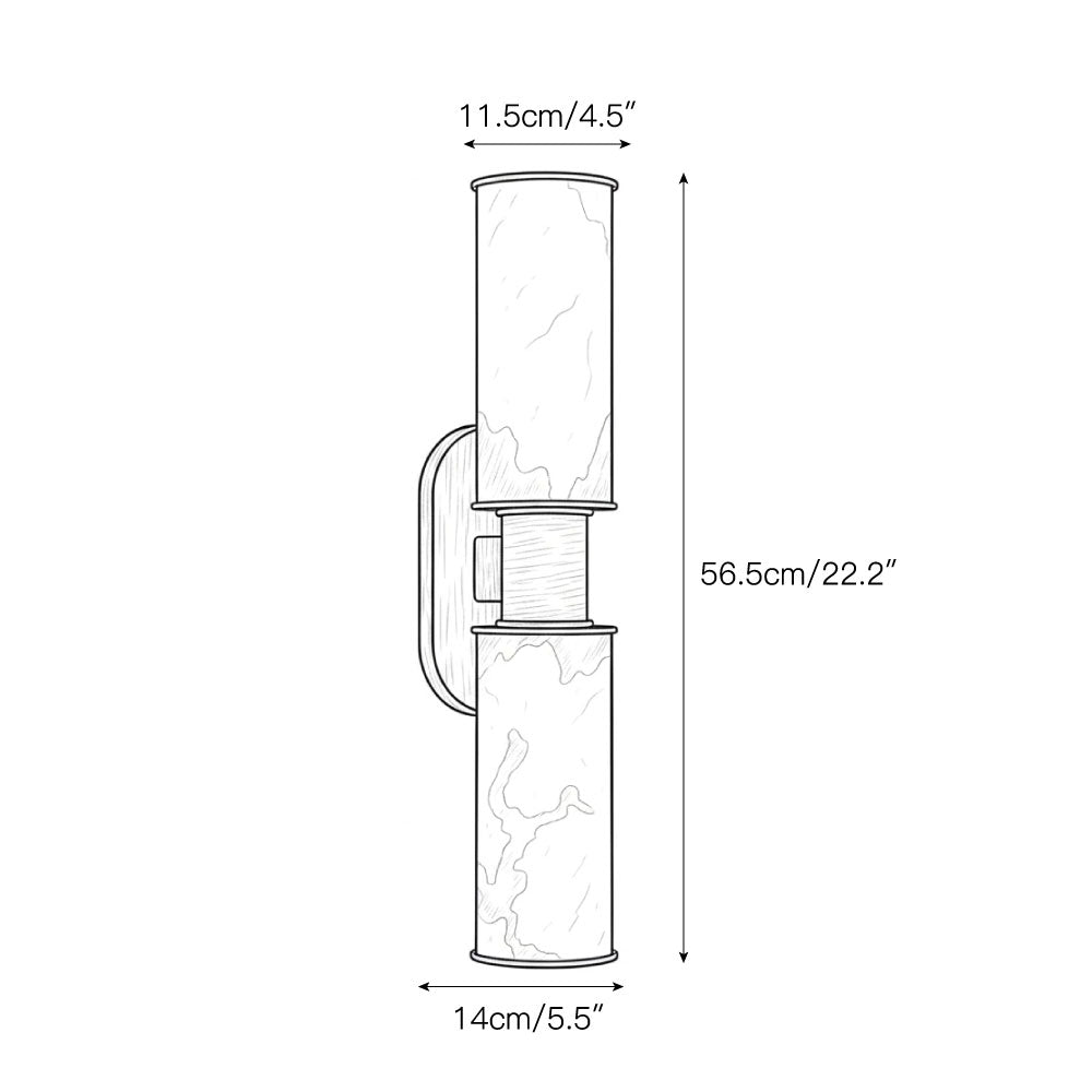 Harlin Vertical Alabaster Sconce