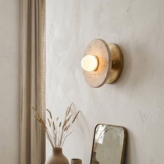 Haven Travertine Wall Sconce