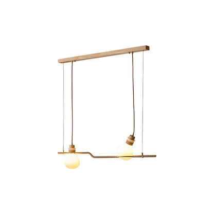 Hemp Rope Glass Pendant Lamp
