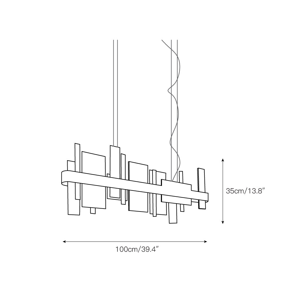 Honice LED Alabaster Chandelier