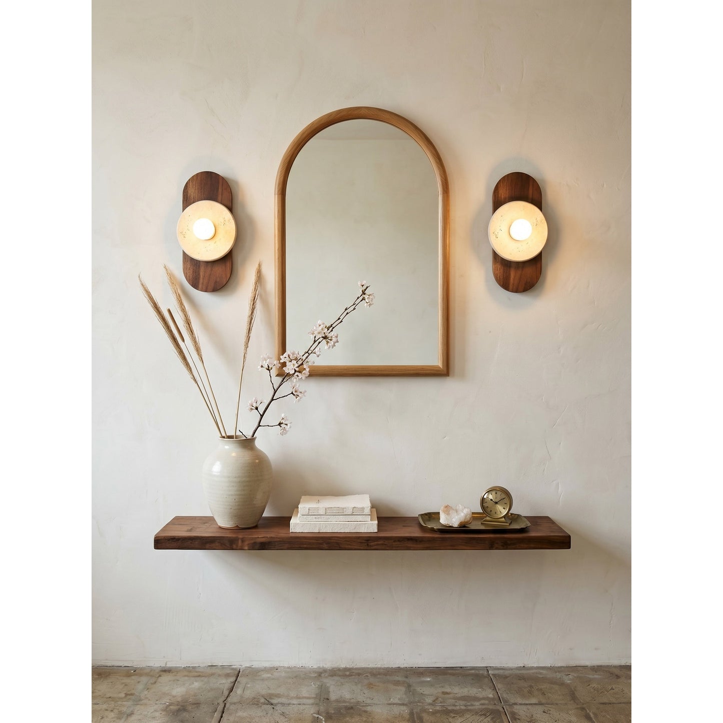 Horizon Travertine Wall Sconce