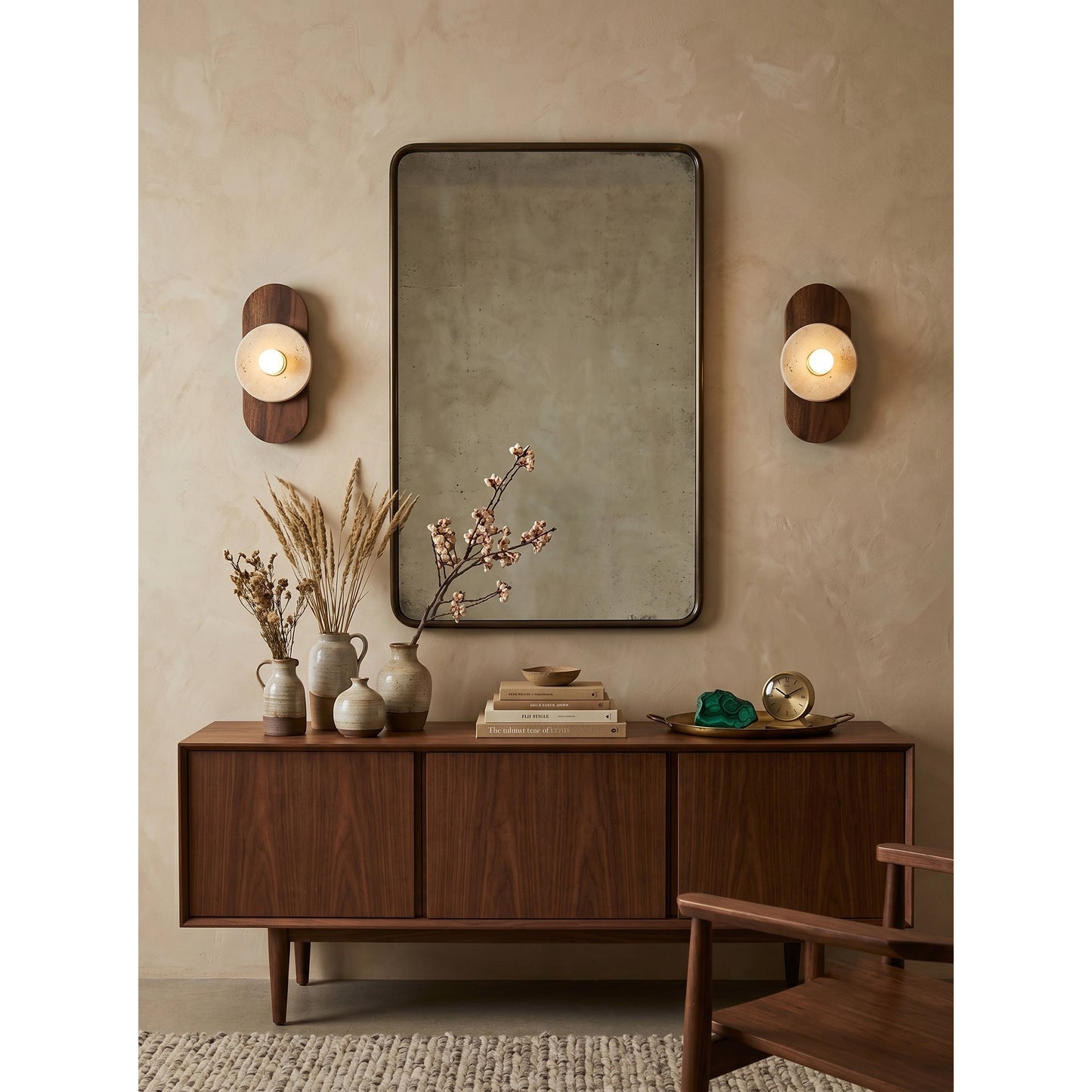 Horizon Travertine Wall Sconce