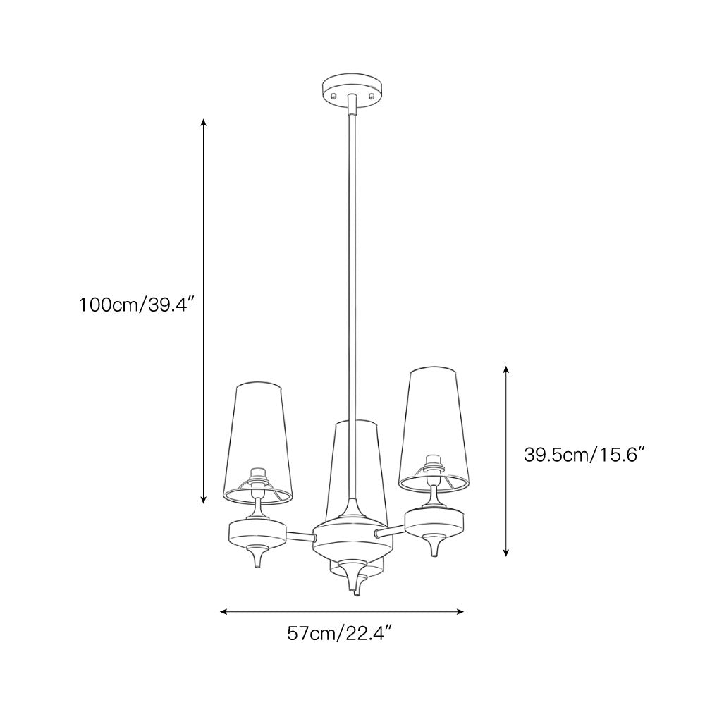 Hour Rho Chandelier
