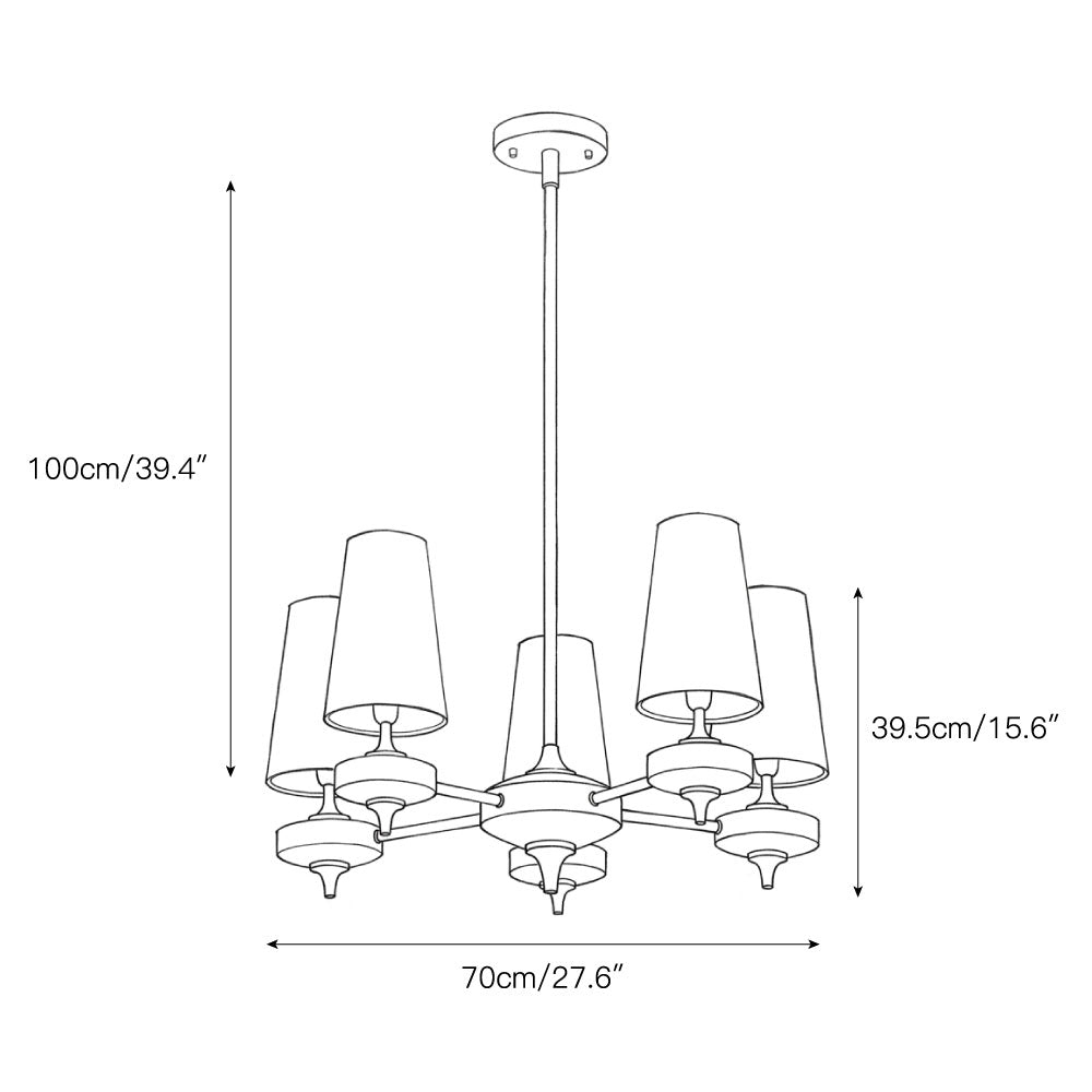 Hour Rho Chandelier
