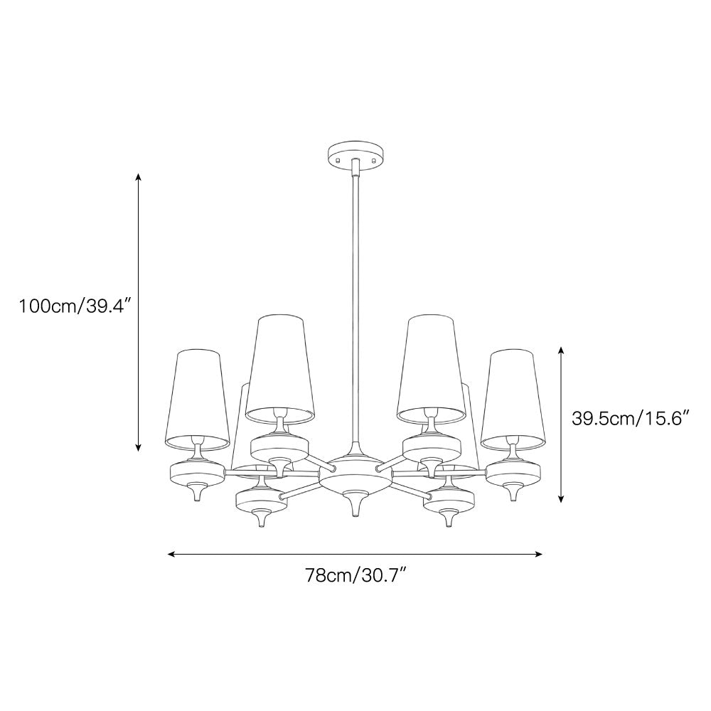 Hour Rho Chandelier