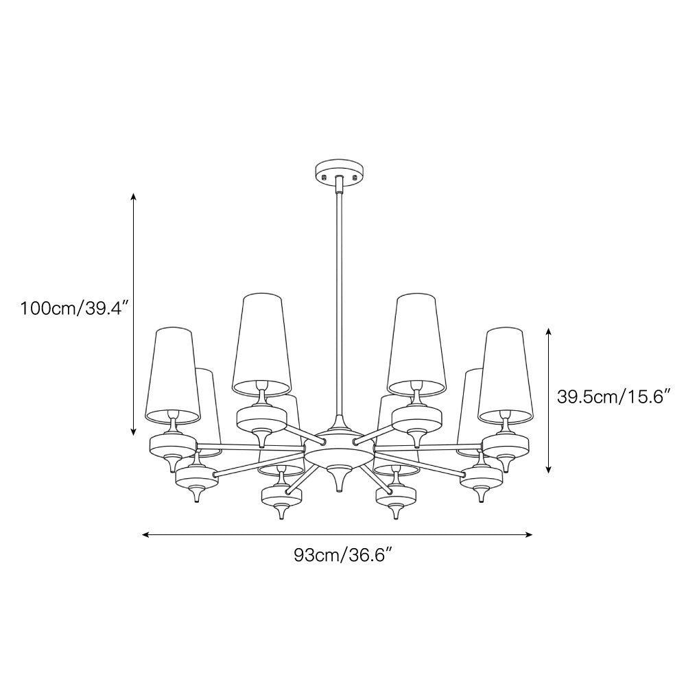 Hour Rho Chandelier