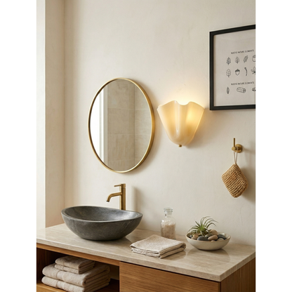 Flower Glass Wall Lamp