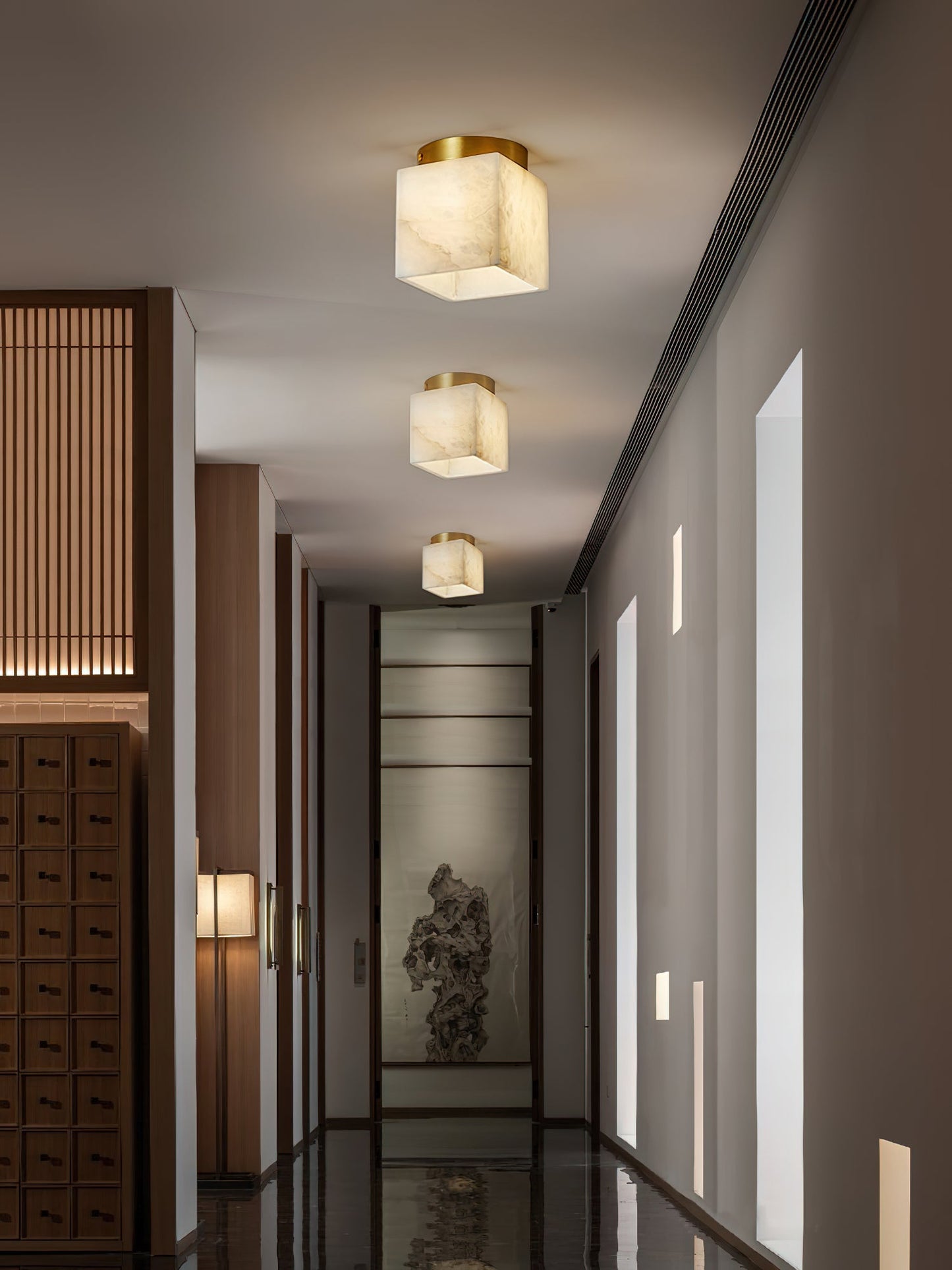 Hudson Valley Budnick Alabaster Ceiling Light