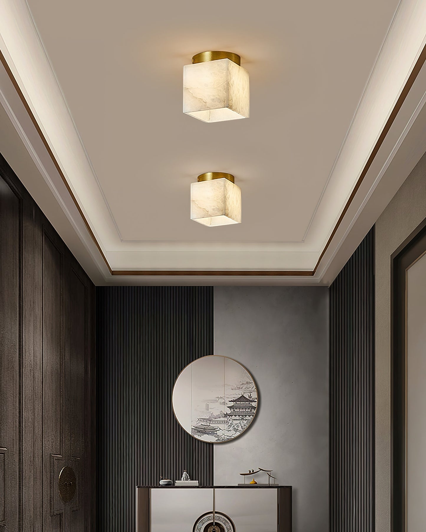 Hudson Valley Budnick Alabaster Ceiling Light