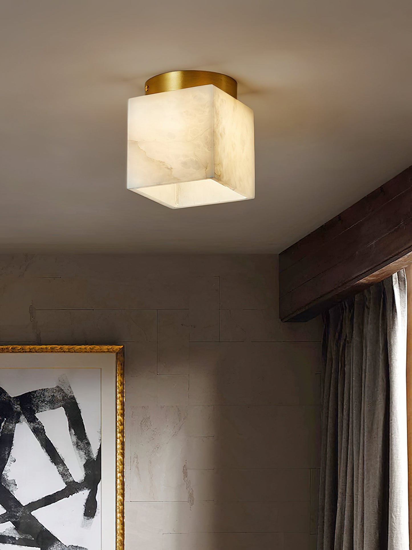 Hudson Valley Budnick Alabaster Ceiling Light