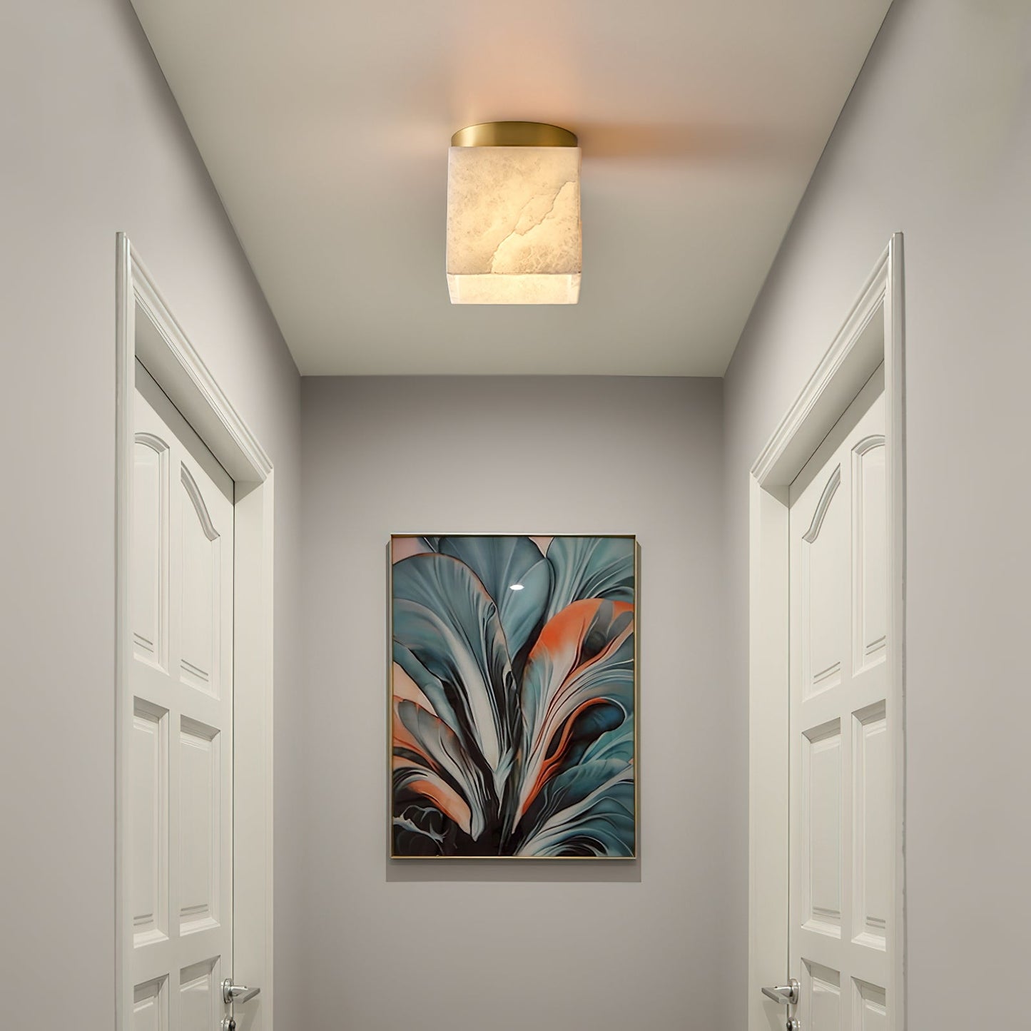 Hudson Valley Budnick Alabaster Ceiling Light