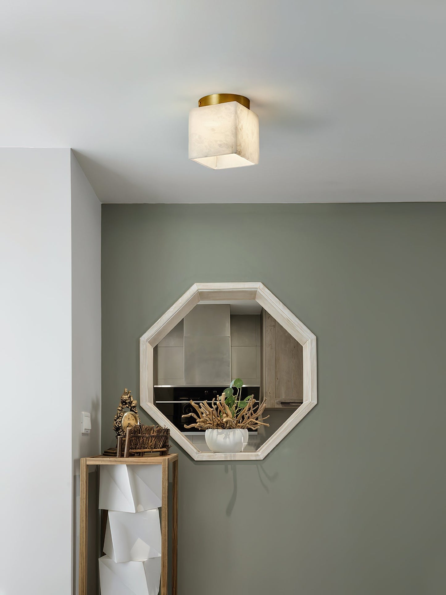 Hudson Valley Budnick Alabaster Ceiling Light