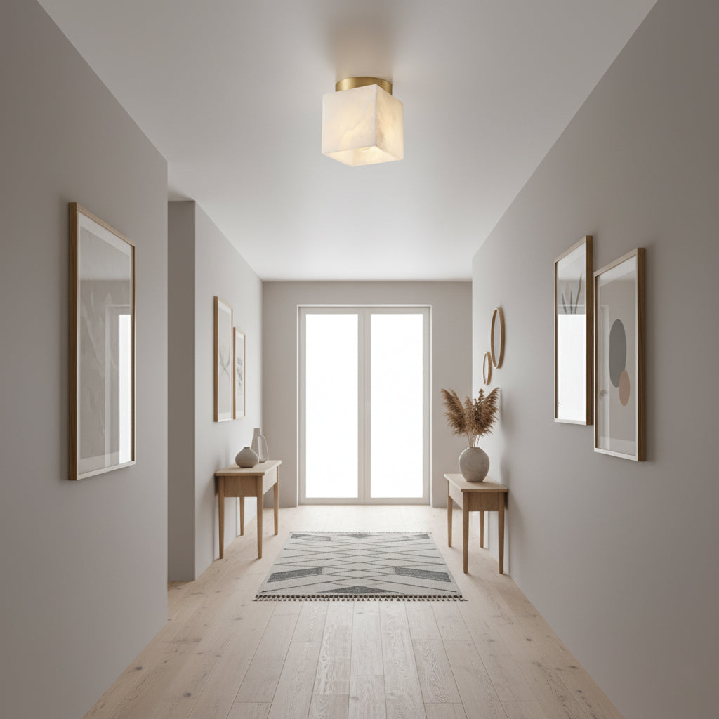 Hudson Valley Budnick Alabaster Ceiling Light