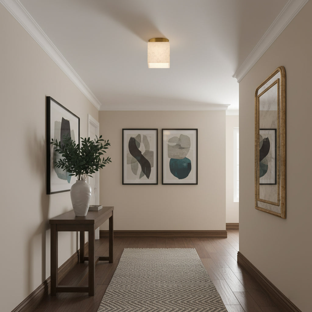 Hudson Valley Budnick Alabaster Ceiling Light