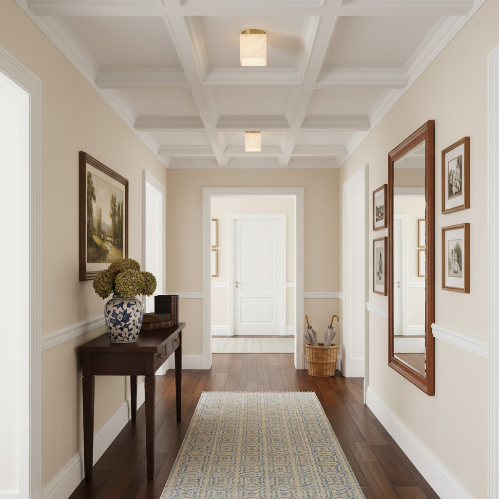 Hudson Valley Budnick Alabaster Ceiling Light