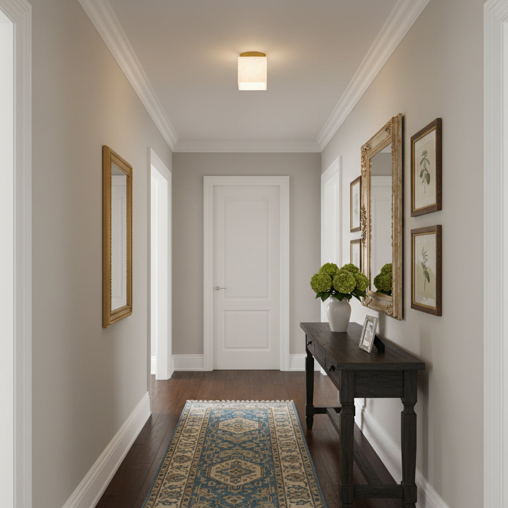 Hudson Valley Budnick Alabaster Ceiling Light