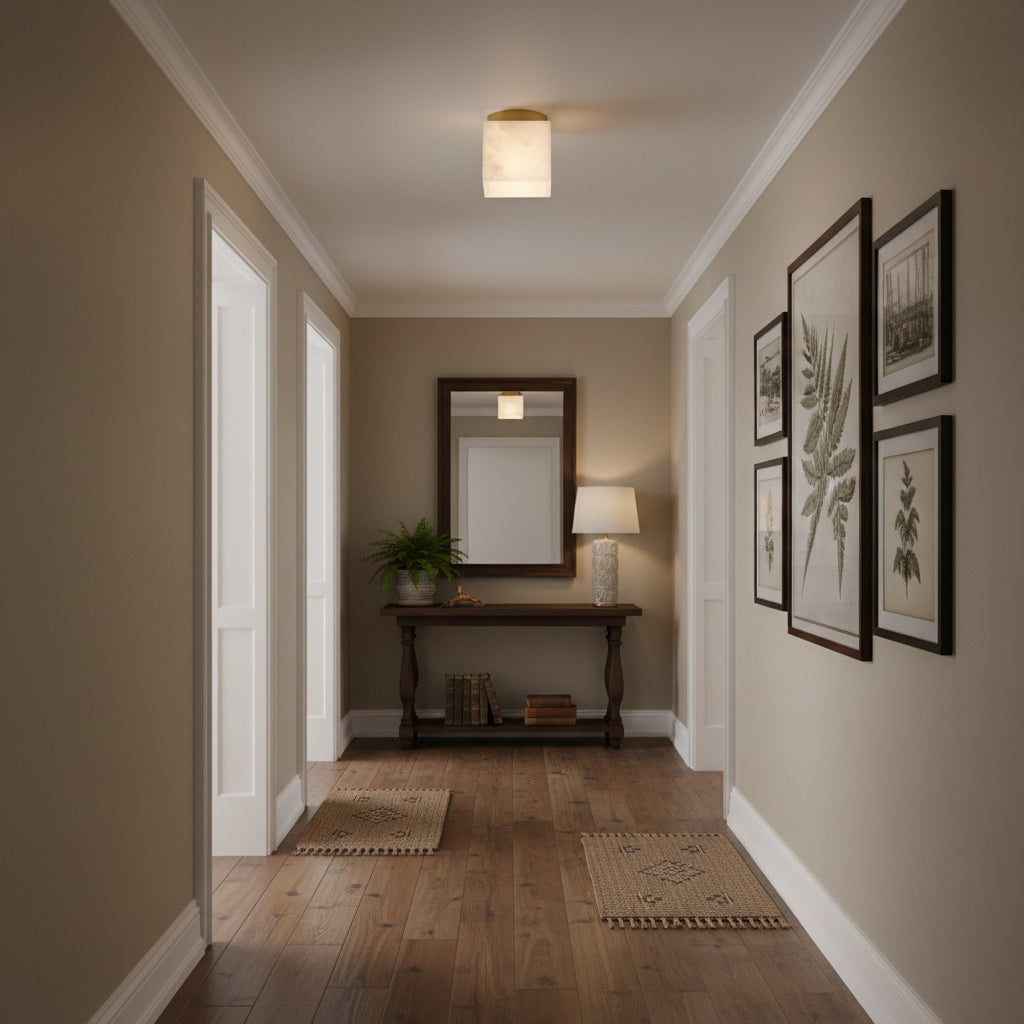 Hudson Valley Budnick Alabaster Ceiling Light