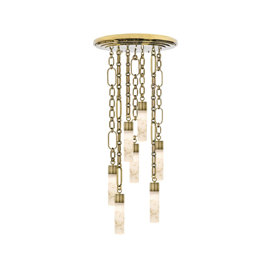Chain Alabaster Chandelier