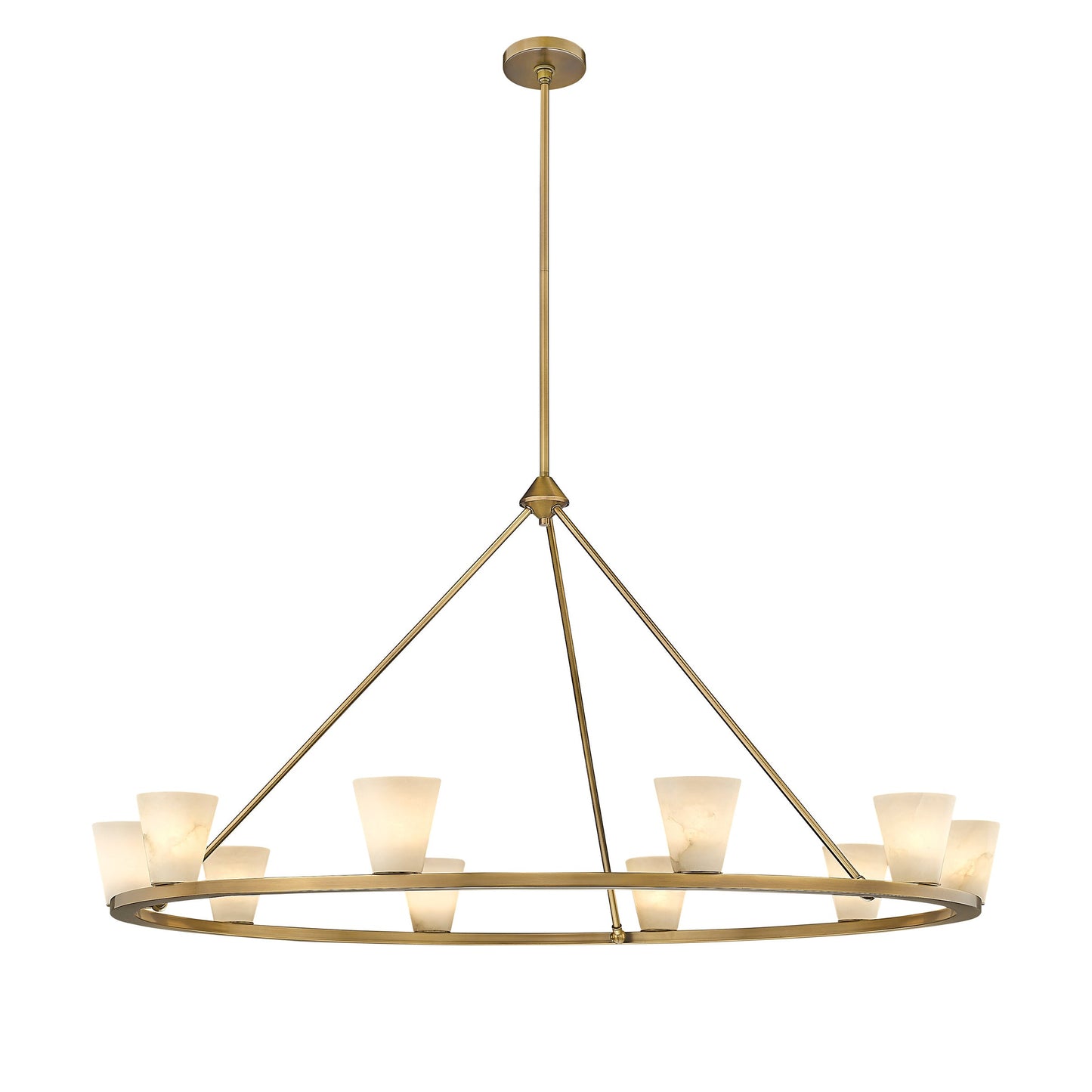 Ironstone Alabaster Chandelier