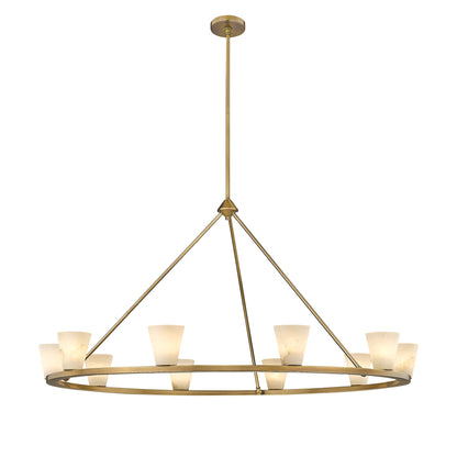 Ironstone Alabaster Chandelier