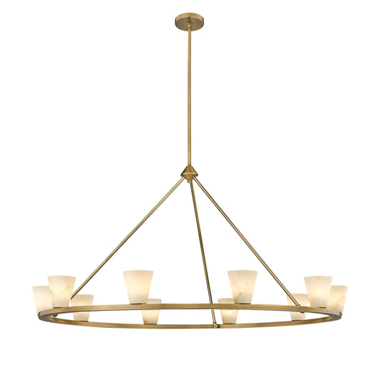 Ironstone Alabaster Chandelier