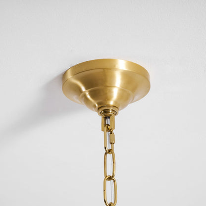 Brass Candle Crystal Chandelier