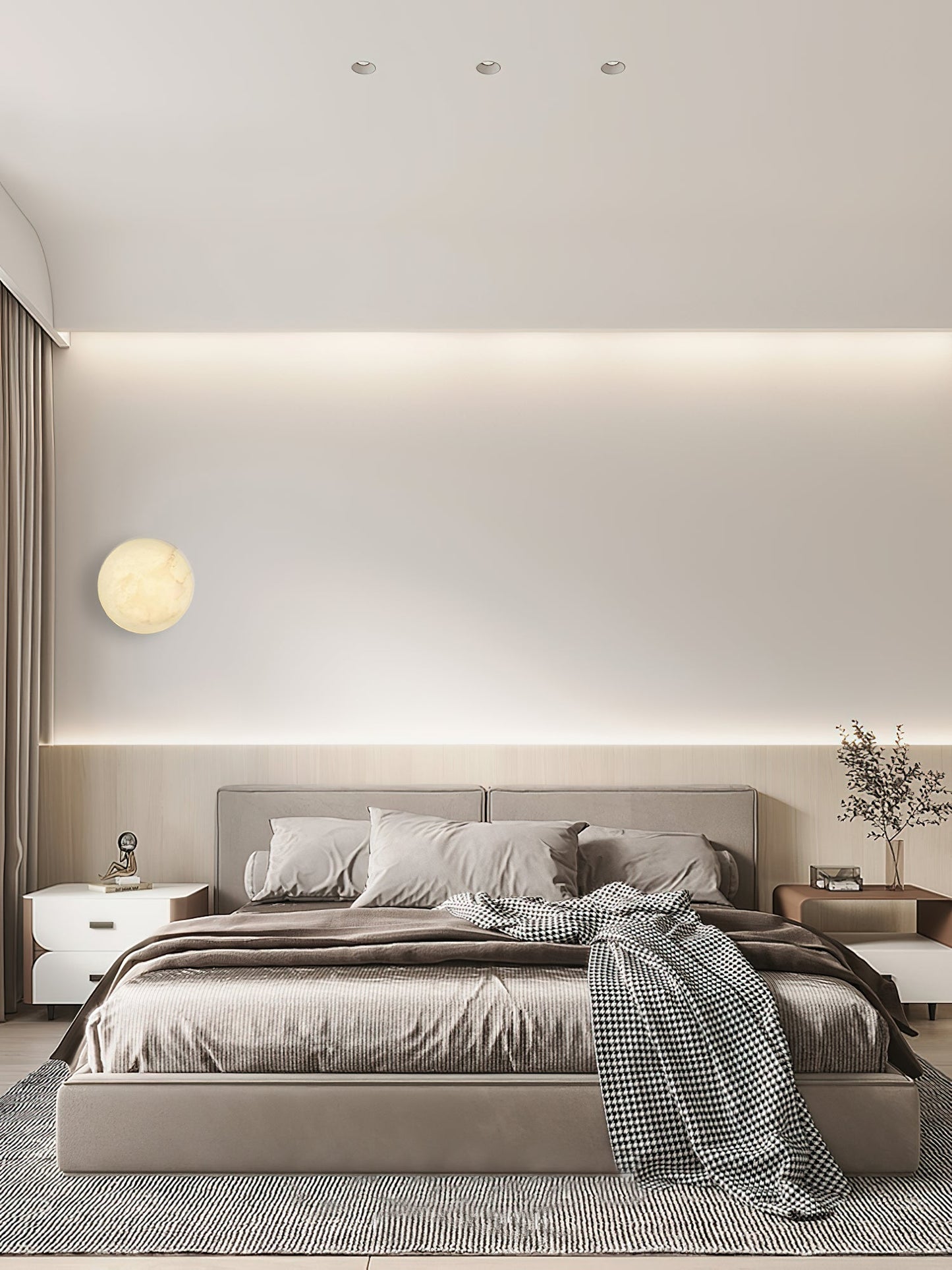 Iveala Single Alabaster Wall Lamp