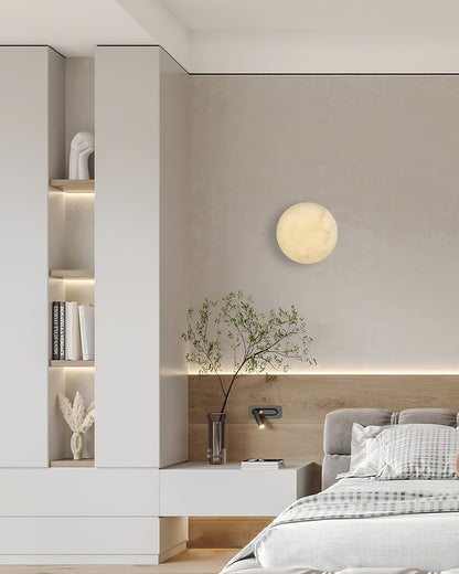 Iveala Single Alabaster Wall Lamp