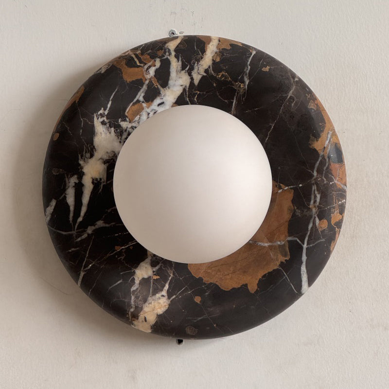 Orli Black Marble Sconce