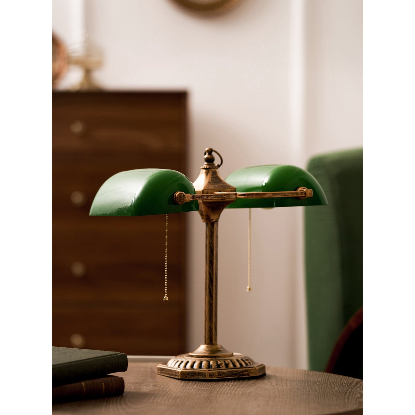 Cambridge Twin Library Table Lamp