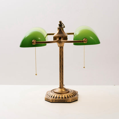 Cambridge Twin Library Table Lamp