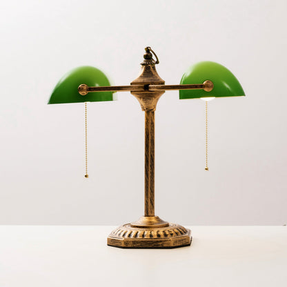 Cambridge Twin Library Table Lamp