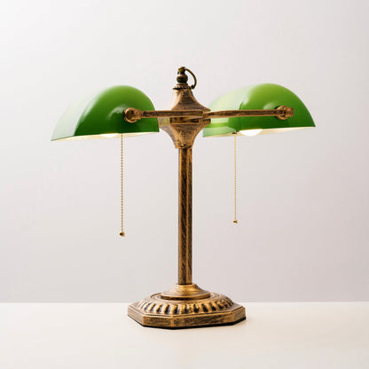 Cambridge Twin Library Table Lamp