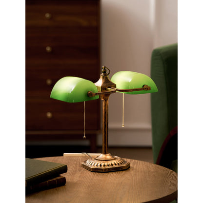 Cambridge Twin Library Table Lamp