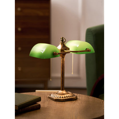 Cambridge Twin Library Table Lamp