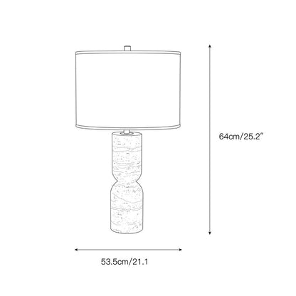 Jamia Travertine Table Lamp