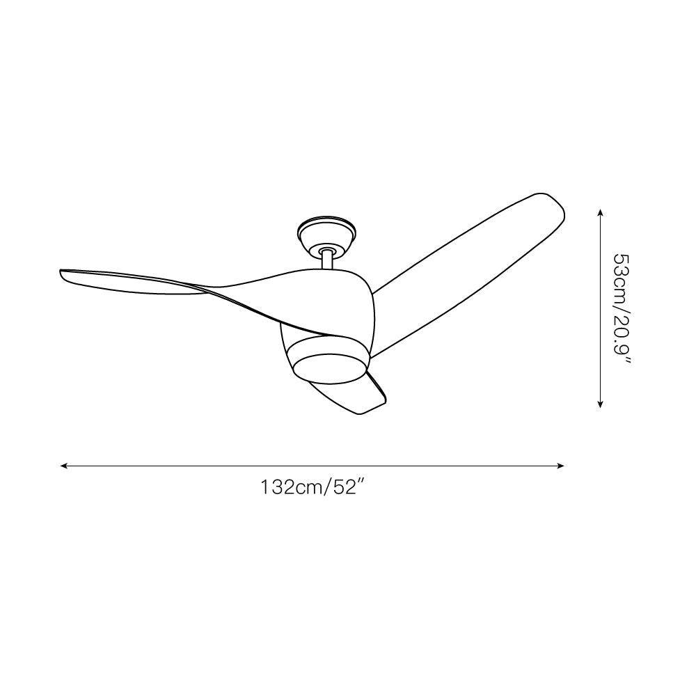 Janubi 52″ Ceiling Fan Light