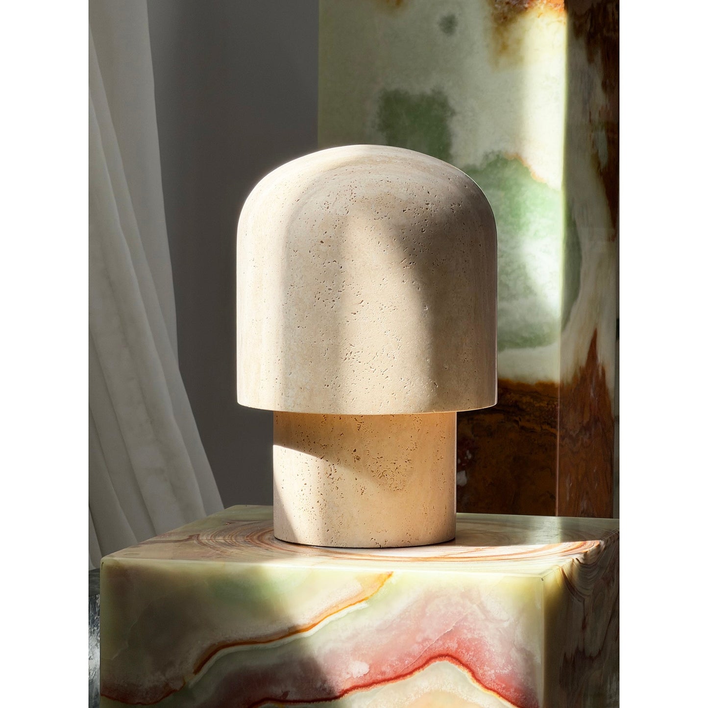 Kennett Travertine Table Lamp