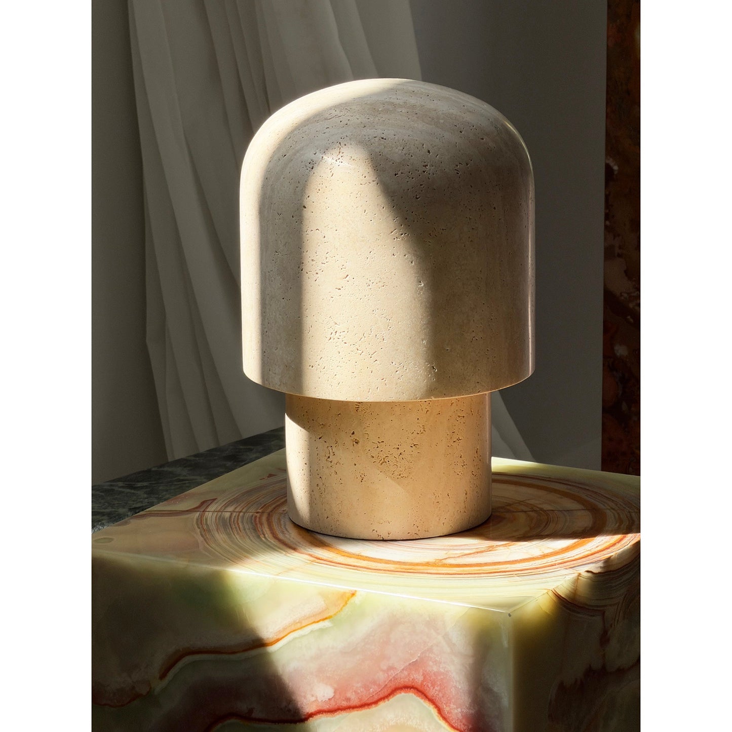 Kennett Travertine Table Lamp