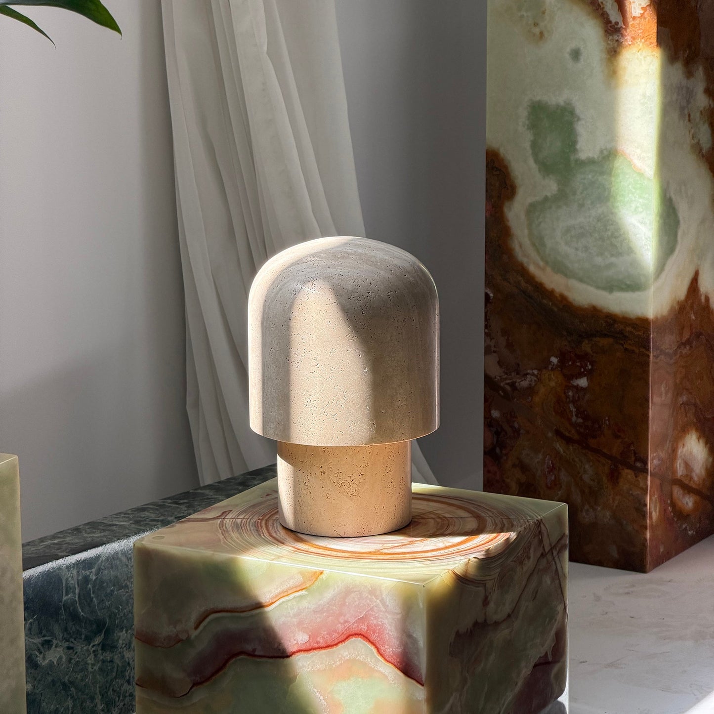 Kennett Travertine Table Lamp