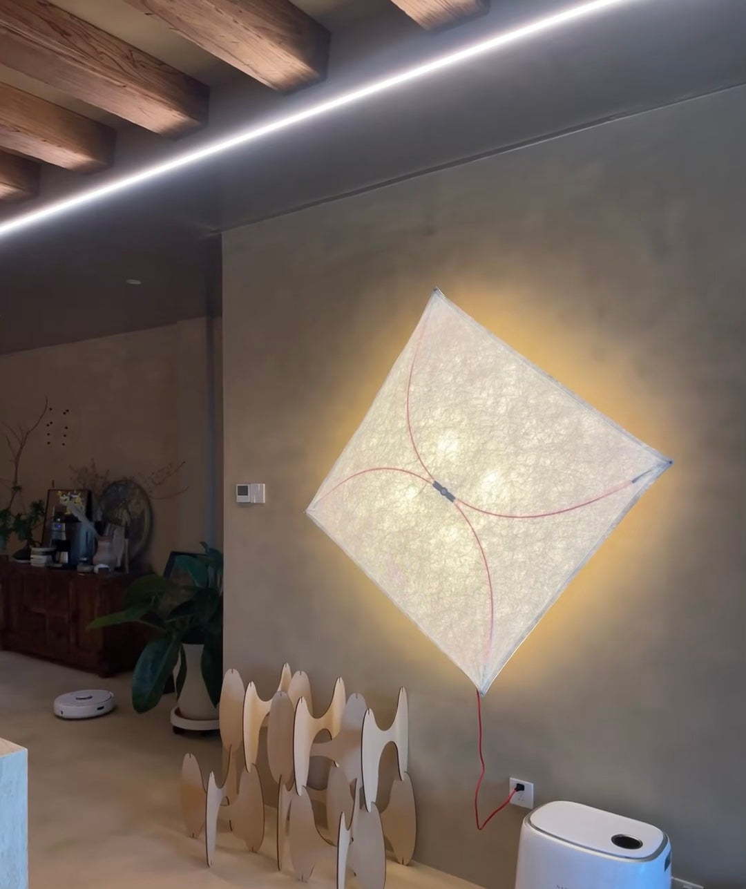 DuPont Paper Plug-in Wall Light