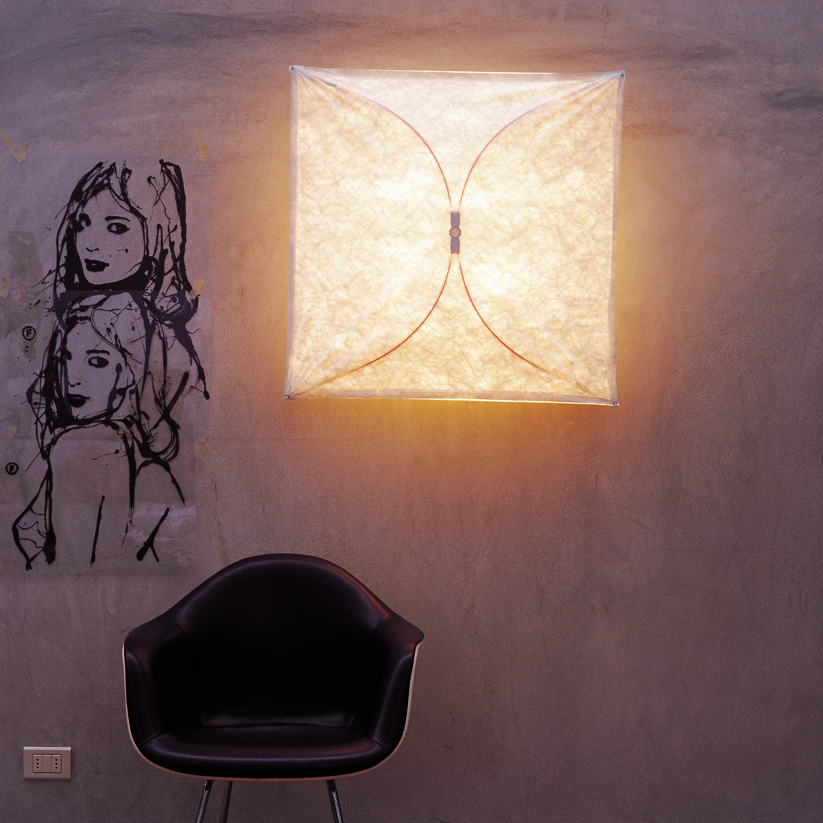 DuPont Paper Plug-in Wall Light