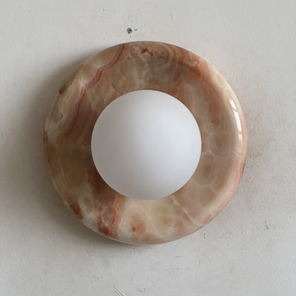 Orli Red Marble Sconce