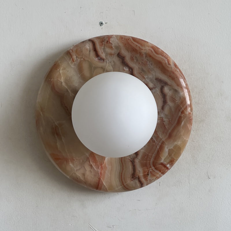 Orli Red Marble Sconce